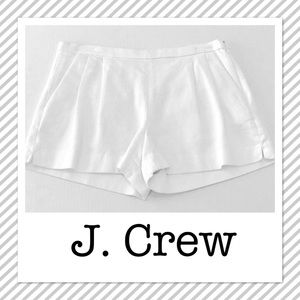 J Crew white cotton pique shorts
